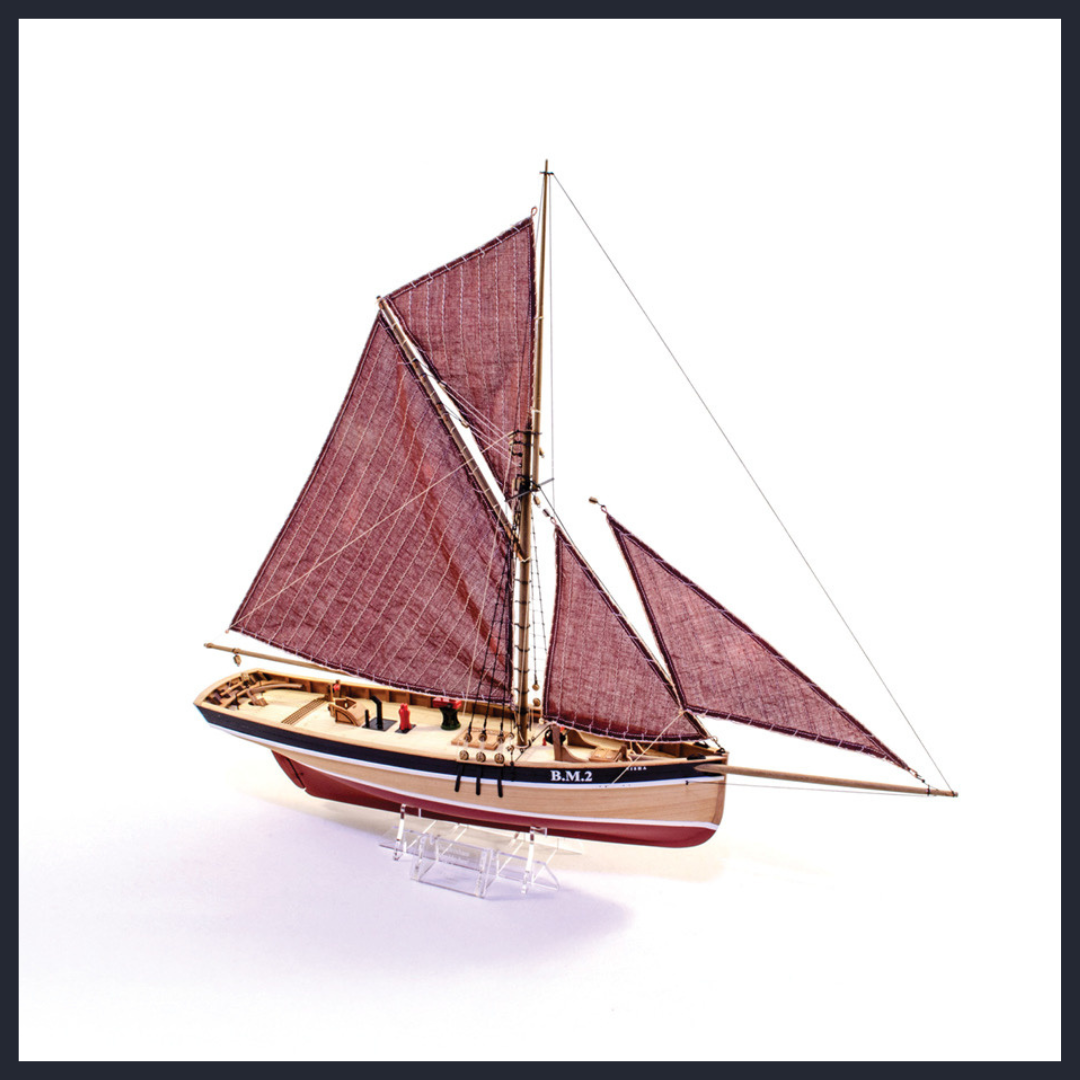 novice model boat kit front side