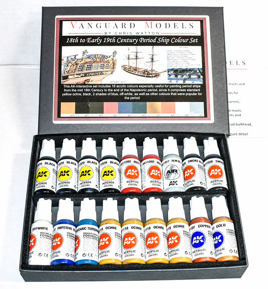 18th to Early 19th Century Period Ship Colour Set