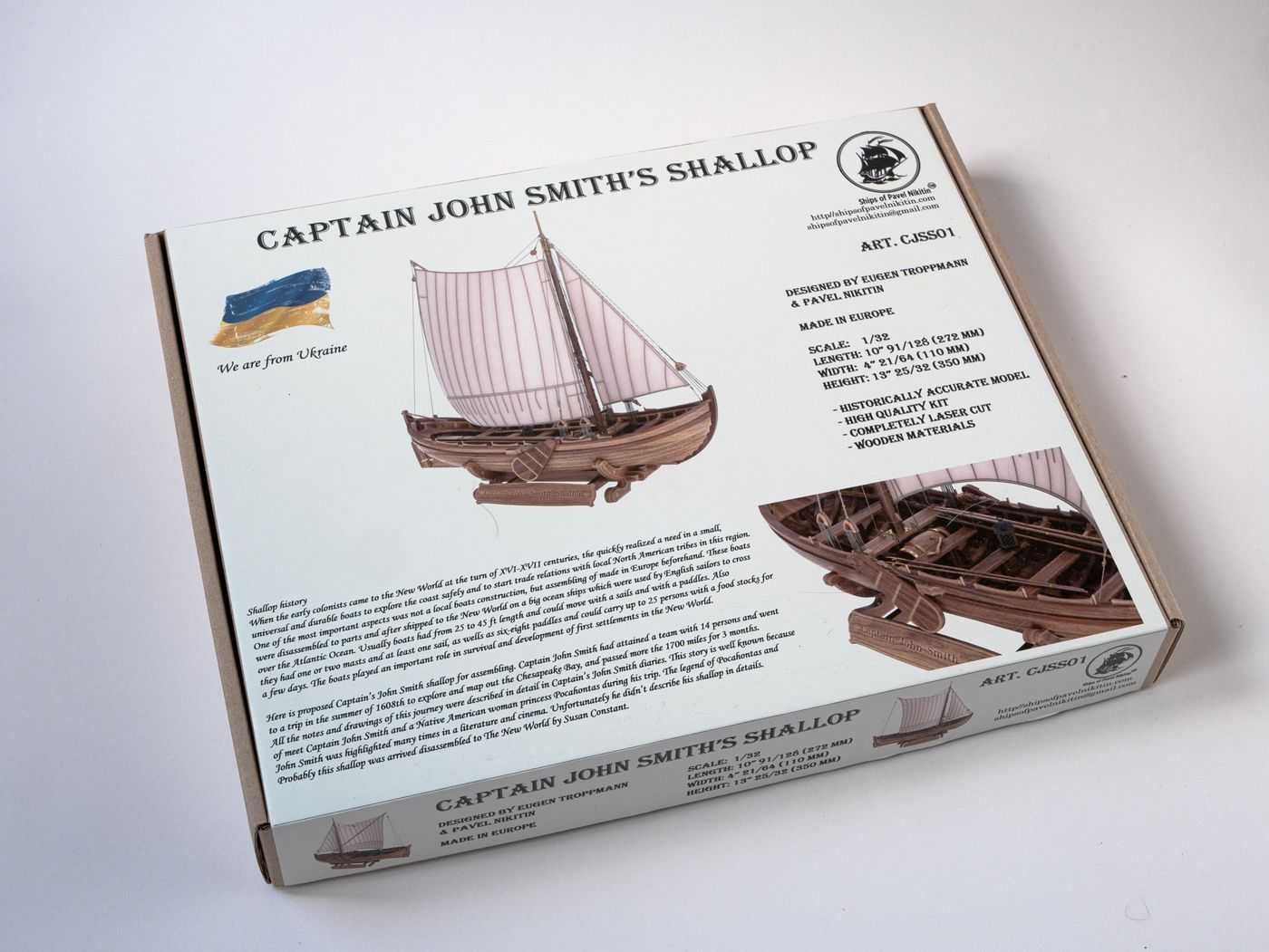 Captain John Smith's Shallop - Ships of Pavel Nikitin