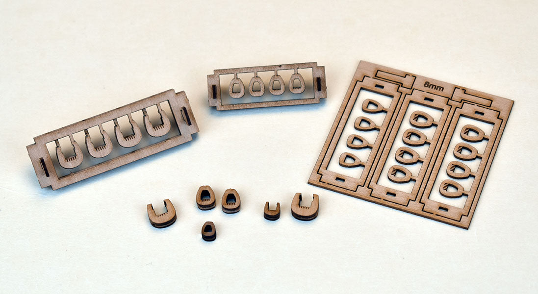 Pearwood Open and Closed Heart Blocks (6 Sizes of Each) – Vanguard Models