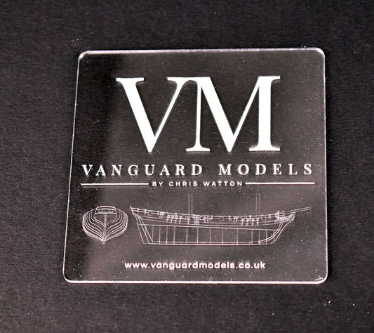 Vanguard Model Coaster with etched Speedy lines