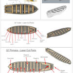 HMS Indefatigable Boat Set