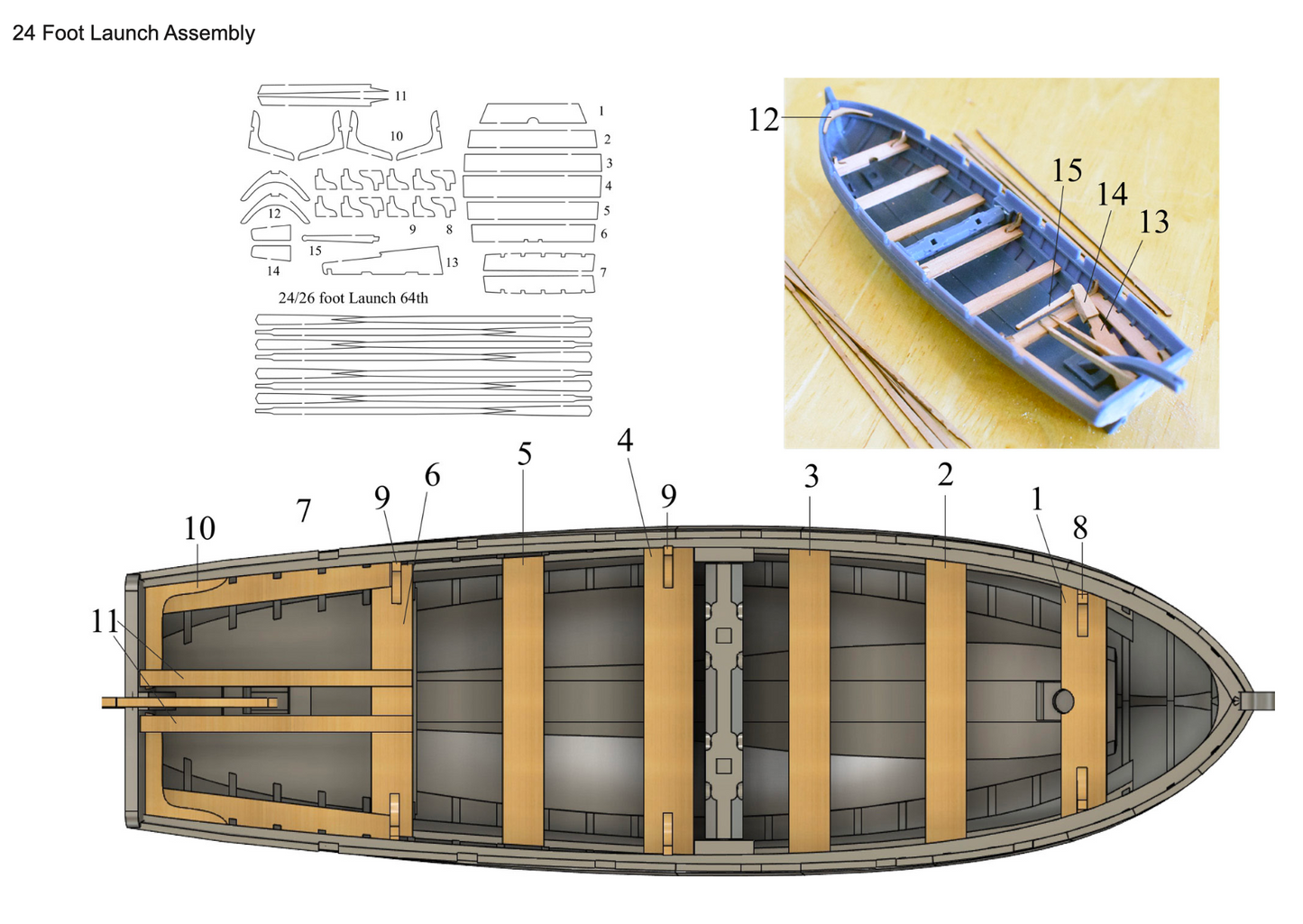 HMS Sphinx Boat Set