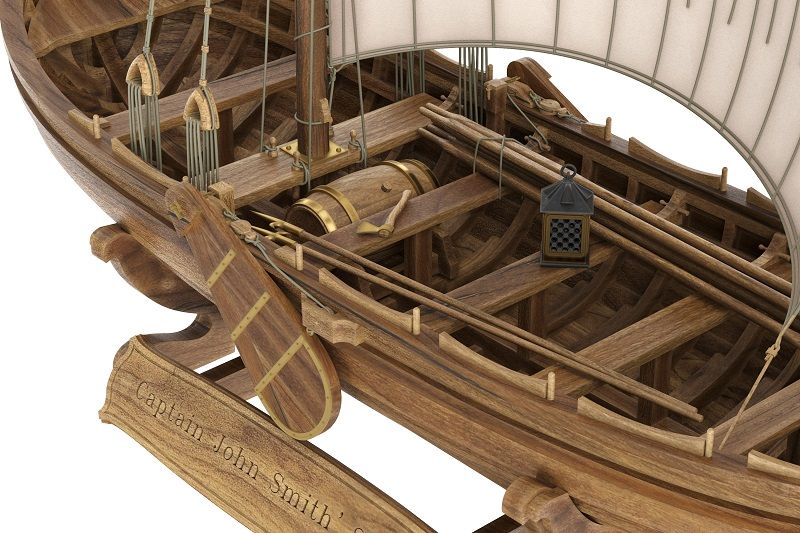Captain John Smith's Shallop - Ships of Pavel Nikitin